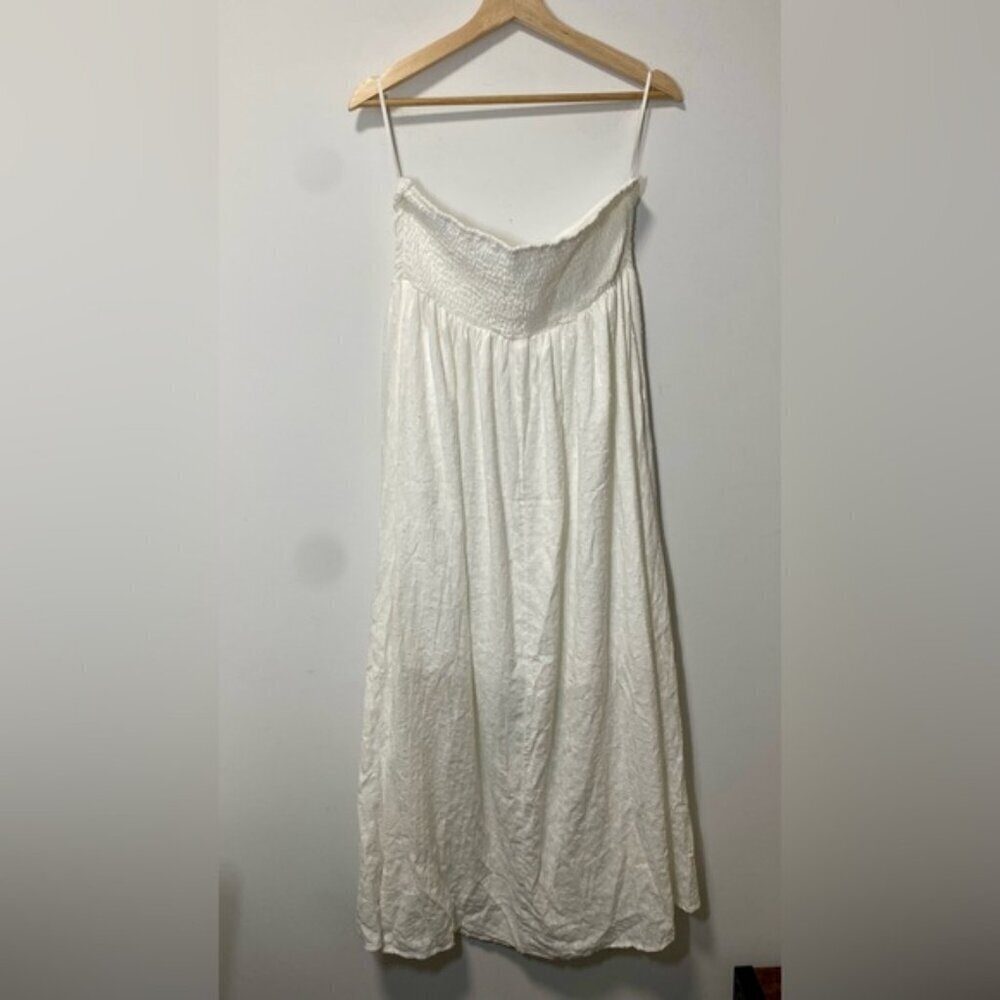 Commense White Strappy Maxi Dress NWT size L - Picture 4 of 8
